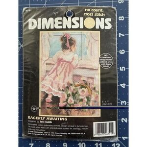 Dimensions No‎ Count EAGERLY AWAITING Small Cross Stitch Kit 6791